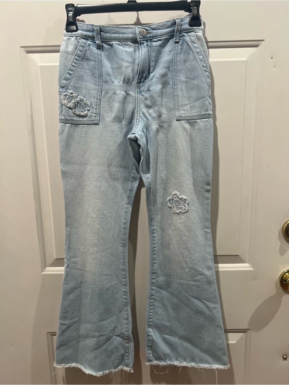OshKosh B'gosh Light Blue Flared Jeans with Patch Detail